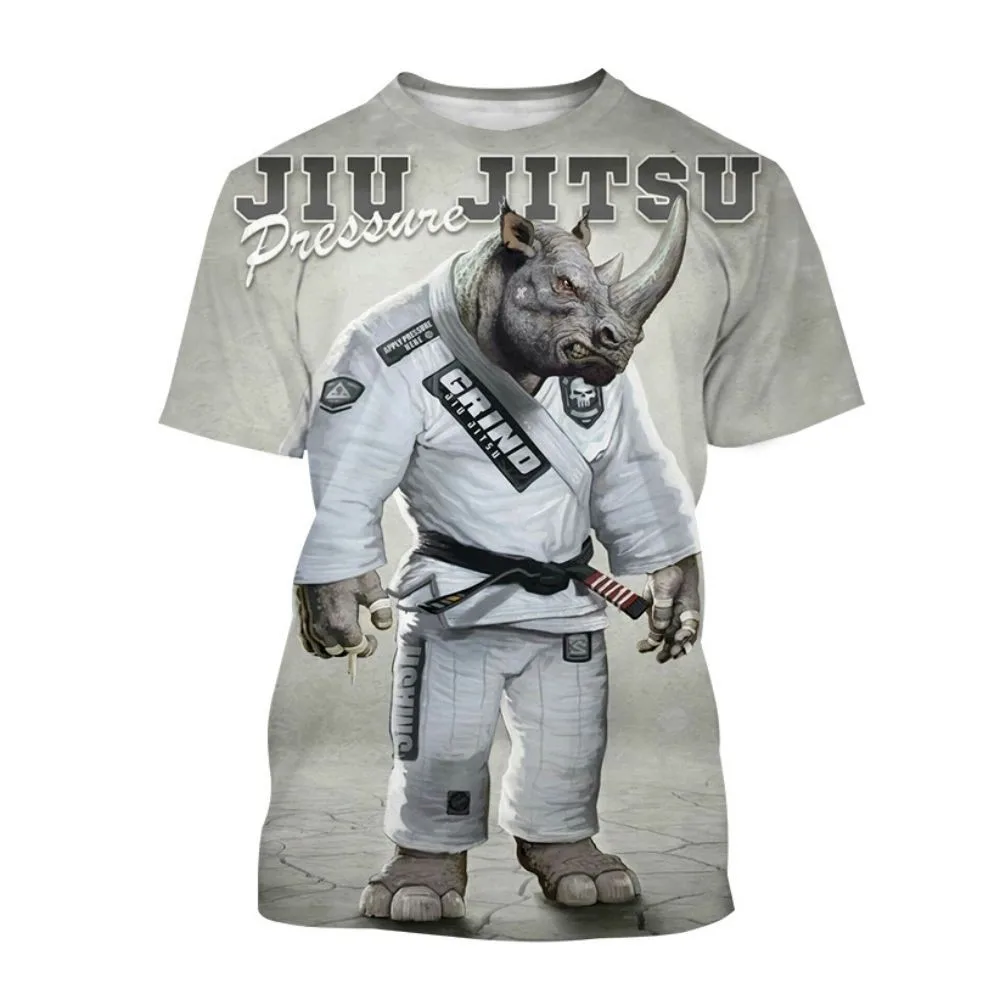 Men's Summer T-shirt, Wrestling Outfit for Judo Enthusiasts, 3D Animal Pattern, Oversized Round Neck Casual Short Sleeved Top
Men's Summer T-shirt, Wrestling Outfit for Judo Enthusiasts, 3D Animal Pattern, Oversized Round Neck Casual Short Sleeved Top