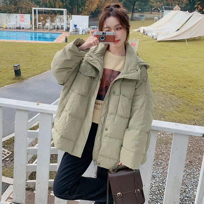 Oversize Winter Jackets for Women Female Korean Loose Long Sleeve Coats Woman Fashion Warm Duck Down Hooded Jackets Women X19
Oversize Winter Jackets for Women Female Korean Loose Long Sleeve Coats Woman Fashion Warm Duck Down Hooded Jackets Women X19