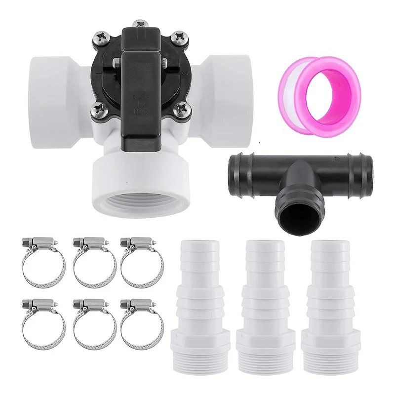 Diverter Valve Kit Swimming Pool Hoses Connection Pump 3-Way Diverter Valve Hut Shut Off Ball Valve Air Pumps Accessories
Diverter Valve Kit Swimming Pool Hoses Connection Pump 3-Way Diverter Valve Hut Shut Off Ball Valve Air Pumps Accessories