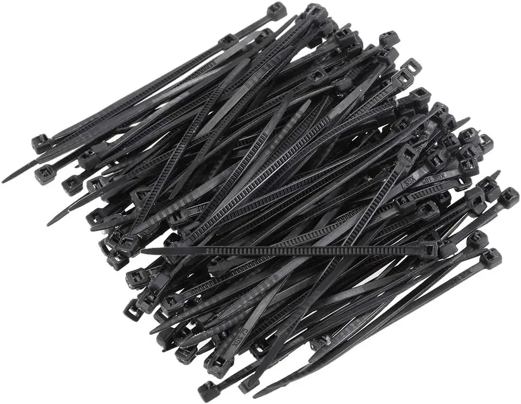 

Tcenofoxy Cable Zip Ties 60mmx1.8mm Self-Locking Nylon Tie Wraps Black 300pcs