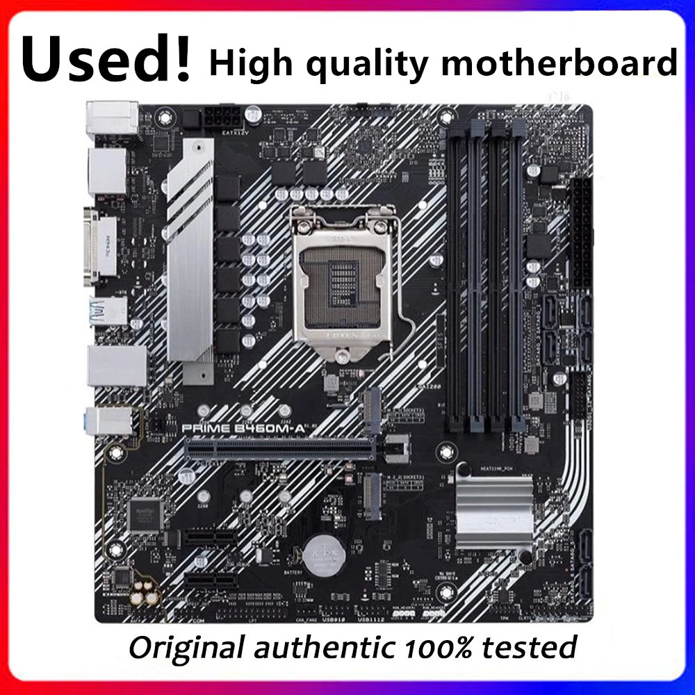 Для PRIME B460M-A оригинальная б/у настольная Материнская плата Intel B460 128 ГБ DDR4 LGA 1200 i7/i5/i3 USB3.0 SATA3
Для PRIME B460M-A оригинальная б/у настольная Материнская плата Intel B460 128 ГБ DDR4 LGA 1200 i7/i5/i3 USB3.0 SATA3