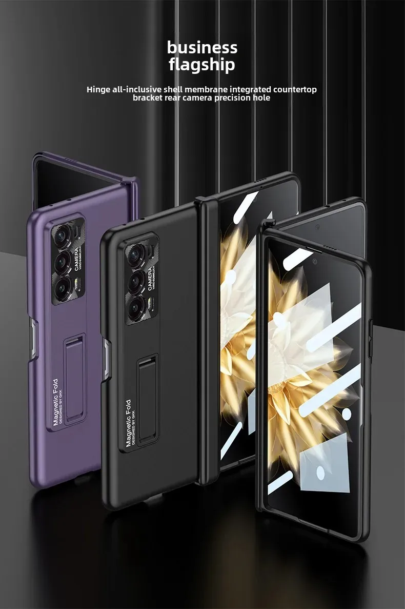 حافظة هاتف Honor Magic V2 رفيعة للغاية غير لامعة بمشبك مغناطيسي وحامل بسيط وعصري متوافق مع هاتف Huawei V2 35 حافظة هاتف Honor Magic V2 رفيعة للغاية غير لامعة بمشبك مغناطيسي وحامل بسيط وعصري متوافق مع هاتف Huawei V2