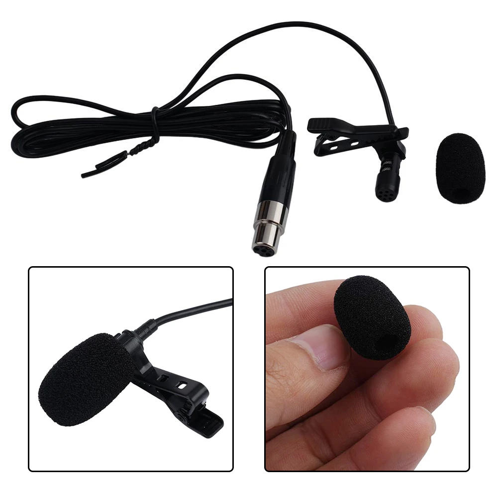Black Lavalier Lapel Clip Microphone Mic 4-PIN Mini XLR TA4F For Wireless Detachable Tie-clip Offering Flexibility
Black Lavalier Lapel Clip Microphone Mic 4-PIN Mini XLR TA4F For Wireless Detachable Tie-clip Offering Flexibility