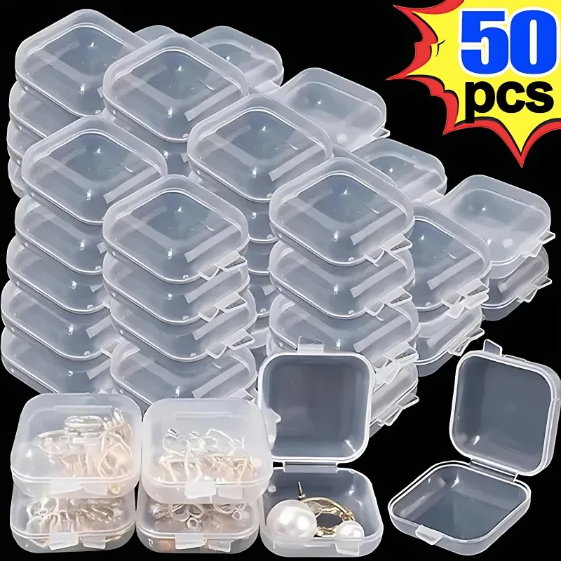 Wholesale Mini Square Storage Box Transparent Plastic Flip Cover Small Case Pill Jewelry Earrings Dustproof Storage Pack Boxes
Wholesale Mini Square Storage Box Transparent Plastic Flip Cover Small Case Pill Jewelry Earrings Dustproof Storage Pack Boxes