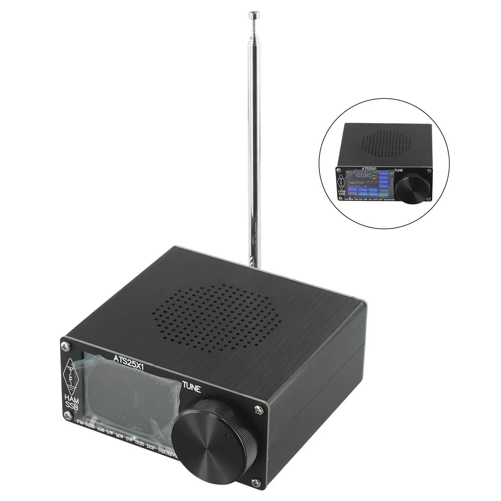 ATS25X1 DSP Radio Receiver Antenna BNC Black Electrical Equipment Parts Radio Receiver Type-c Data Cable 1 Set
ATS25X1 DSP Radio Receiver Antenna BNC Black Electrical Equipment Parts Radio Receiver Type-c Data Cable 1 Set