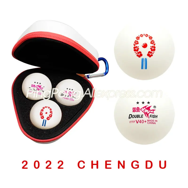 2022 CHENGDU World Championships Official 3 Star Table Tennis Ball Limited Edition Double Fish 3-Star V40+ Ping Pong Balls
2022 CHENGDU World Championships Official 3 Star Table Tennis Ball Limited Edition Double Fish 3-Star V40+ Ping Pong Balls