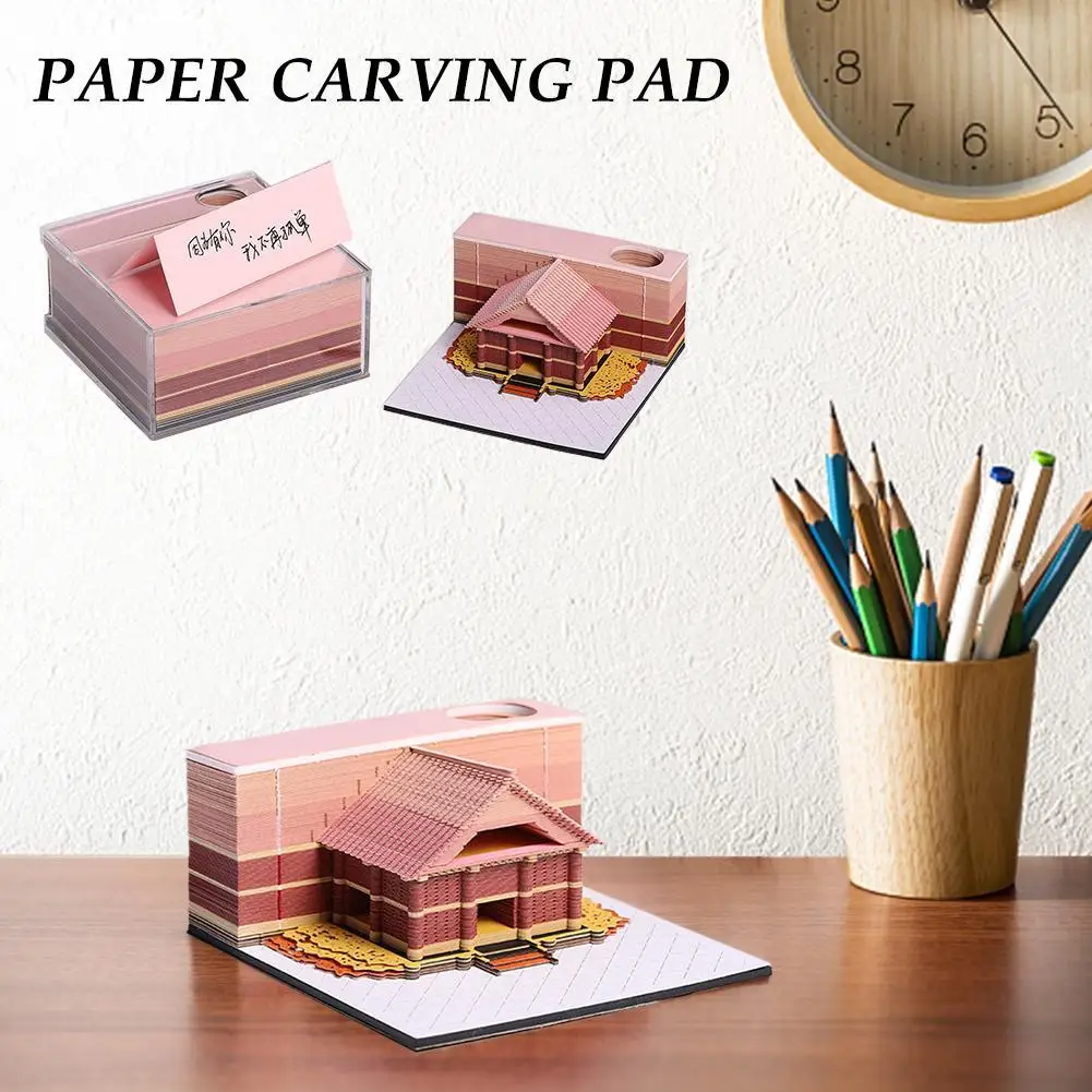 

3D Paper Carved Calendar & Memo Pad Sticky Notes - Unique Gift Idea for Birthday Christmas and Desktop Decoration on Aliexpress.