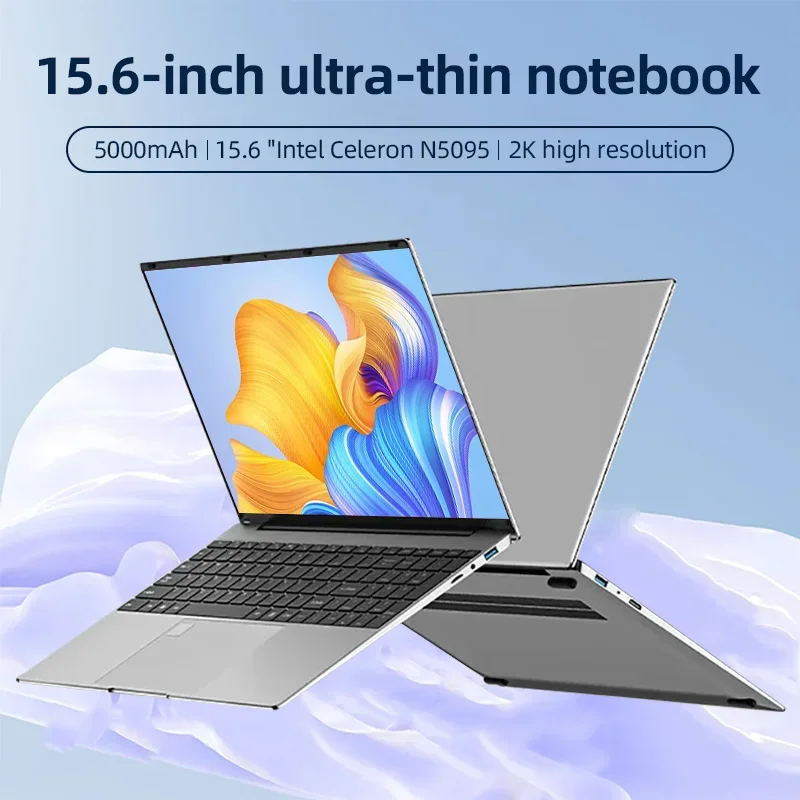 

2023 Laptop 15.6" Intel Celeron N5095 notebook gamer 32GB RAM 2048GB SSD Computer 1920*1080 Resolution Office Study PC computer