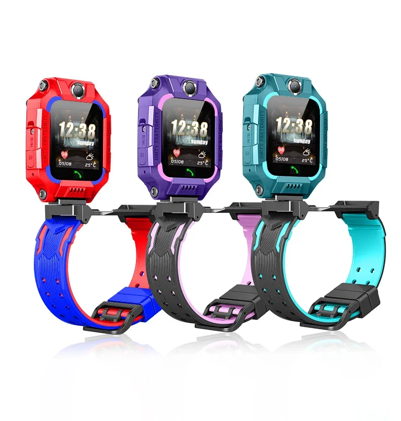 

2G GSM Network Kids Smart Watch 360 Angles Rotation Front Rear Dual Cameras Popular Design LBS SOS Children Mobile Phone Q19R