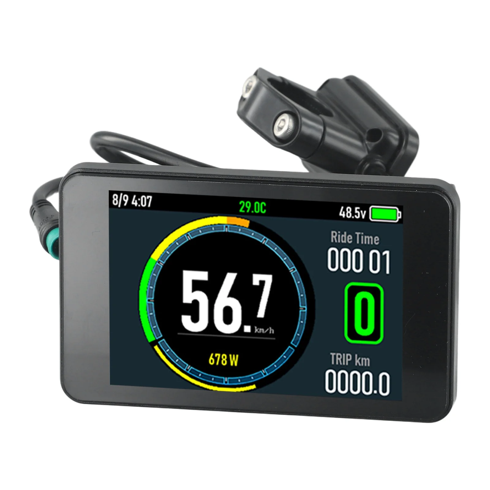 Nice Portable Durable High Quality Practical Colorful LCD Display For E-Bike 5pin ABS About 250g Weight Black New
Nice Portable Durable High Quality Practical Colorful LCD Display For E-Bike 5pin ABS About 250g Weight Black New