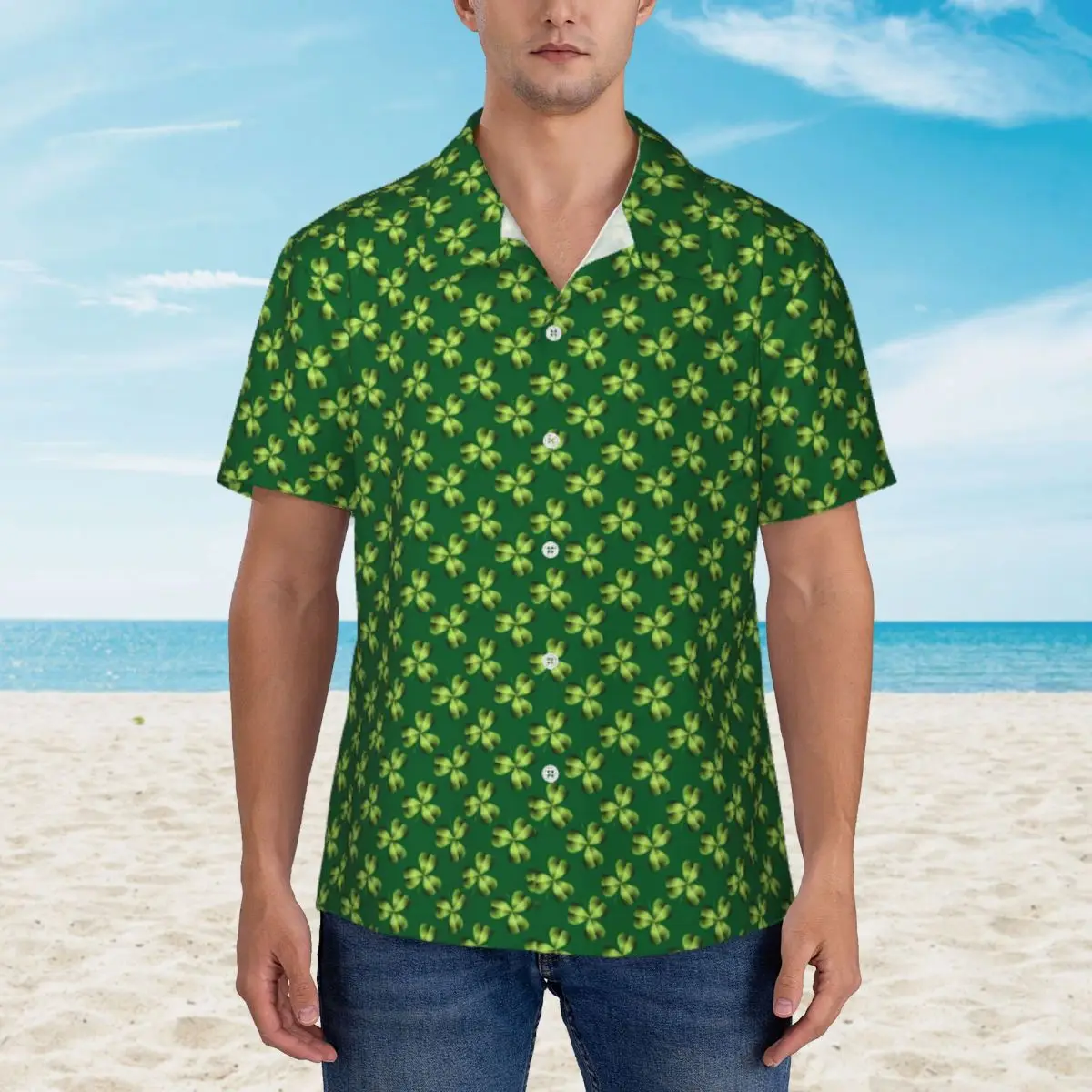 Shamrock Print Casual Shirt Three Leaf Clover Novelty Hawaiian Shirts Men Short Sleeve Beach Comfortable Custom Oversize Blouses
Shamrock Print Casual Shirt Three Leaf Clover Novelty Hawaiian Shirts Men Short Sleeve Beach Comfortable Custom Oversize Blouses