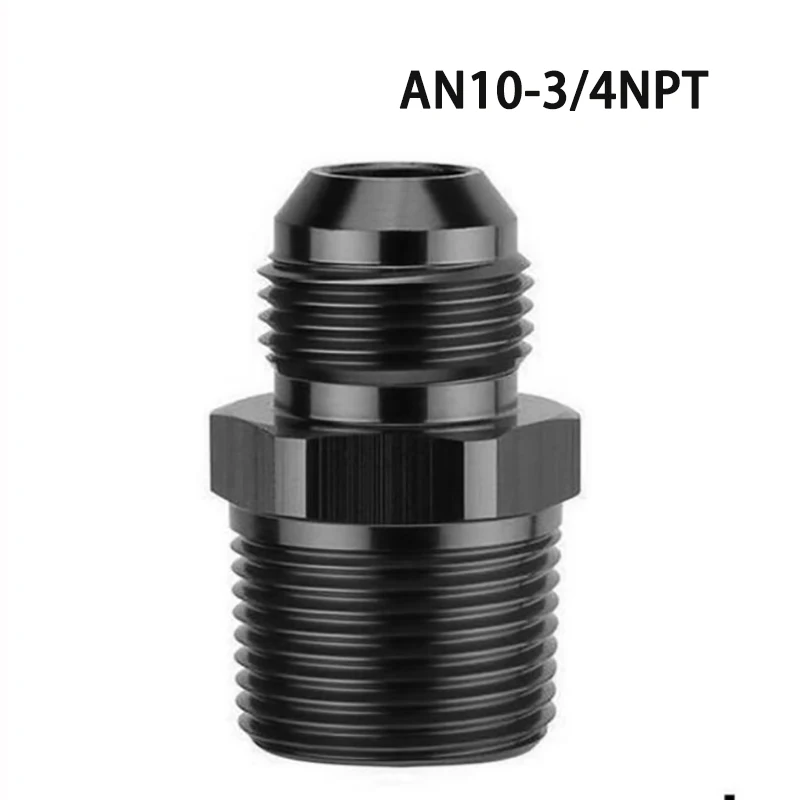 10AN Male Flare to 3/4 NPT Pipe Male Fitting Adapter Union Connector Straight Aluminum Black
10AN Male Flare to 3/4 NPT Pipe Male Fitting Adapter Union Connector Straight Aluminum Black