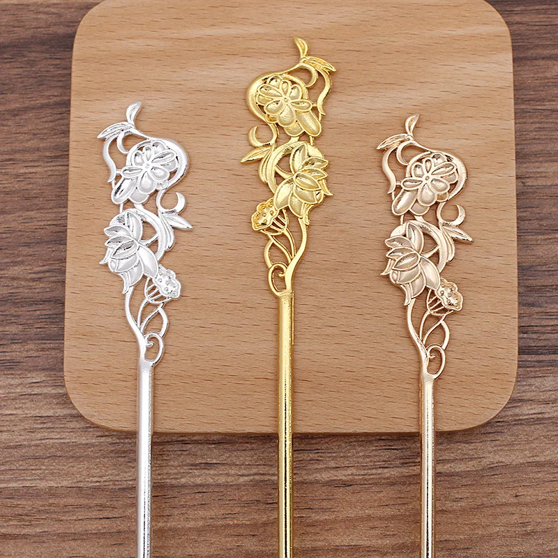 20 PCS Retro Hollow Out Flowers Pattern Hairpin Base Accessories Metal Alloy Hair Sticks For Women's Jewelry Ornament
20 PCS Retro Hollow Out Flowers Pattern Hairpin Base Accessories Metal Alloy Hair Sticks For Women's Jewelry Ornament