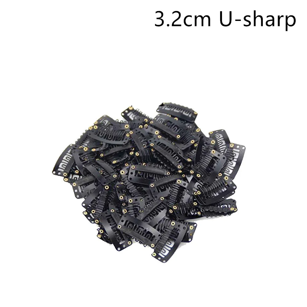 20pcs/lot 3.2cm U Shape Snap Clips Blonde/Brown/Black Clip For Hair Extension Clip With Silicone Back Wig Clips Wig Accessories
20pcs/lot 3.2cm U Shape Snap Clips Blonde/Brown/Black Clip For Hair Extension Clip With Silicone Back Wig Clips Wig Accessories
