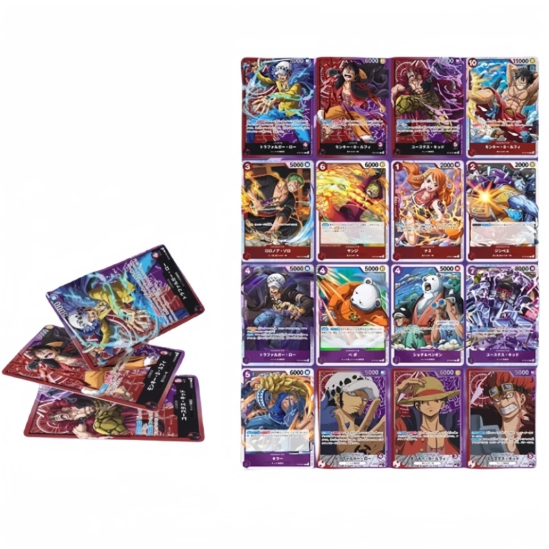 

ONE PIECE Monkey D. Luffy Trafalgar Law Eustass Kid Anime Game Peripheral Collection Card Christmas Present DIY Homemade Toys