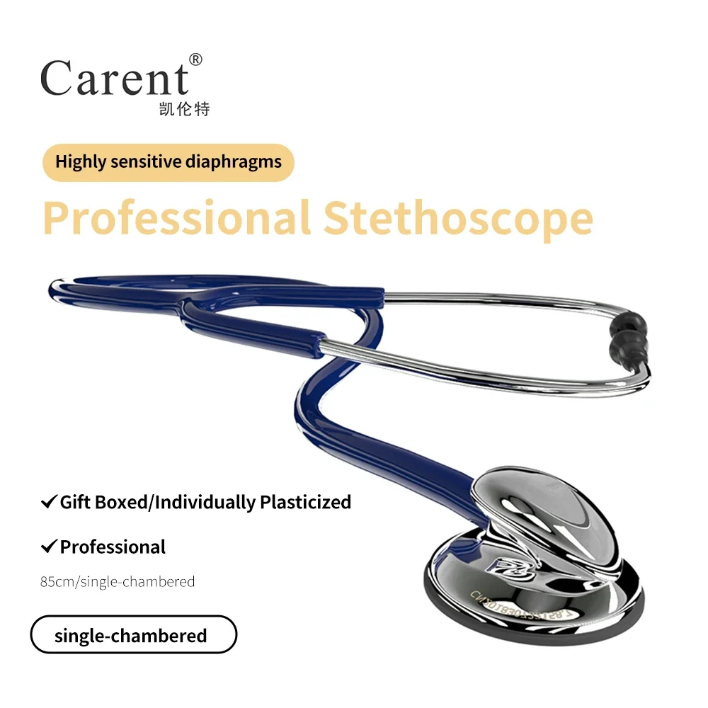 

Carent Blue медицинский стетоскоп универсальные профессиональные кардиологические стетоскопы, двойное медицинское оборудование для сердца плода, забота о здоровье