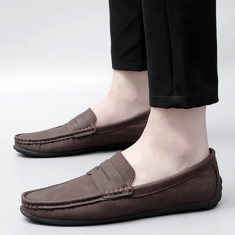 Leather Casual Shoes men slip on Loafers fashion Sneakers Men 2023 Soft Shoes Men Fashion Shoes Light Comfortable Driving Flats
Leather Casual Shoes men slip on Loafers fashion Sneakers Men 2023 Soft Shoes Men Fashion Shoes Light Comfortable Driving Flats