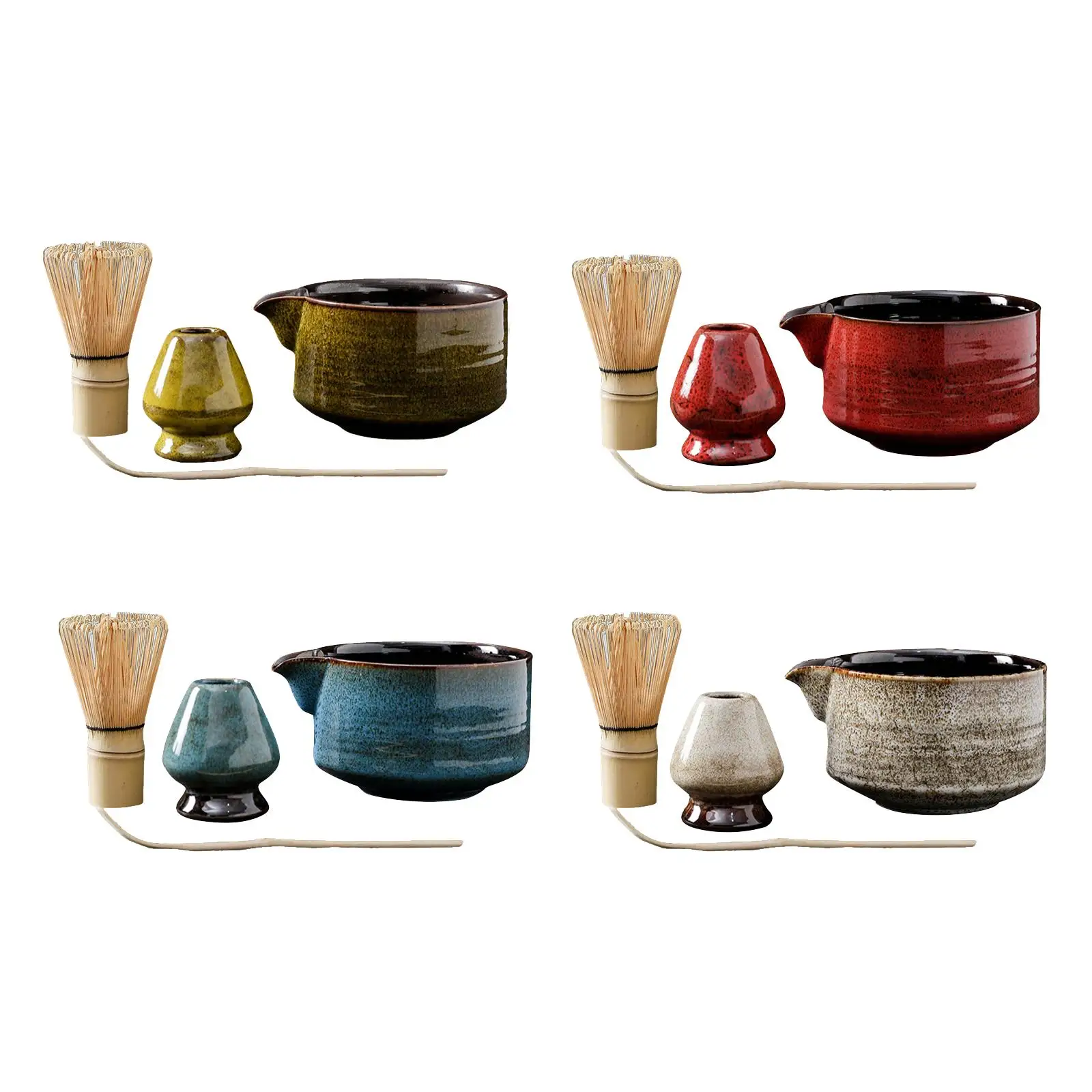 4 Pieces Japanese Ceremonial Matcha Green Tea Bowl Full Kit with Tea Spoon Japanese Matcha Whisk Set for Tea Making
4 Pieces Japanese Ceremonial Matcha Green Tea Bowl Full Kit with Tea Spoon Japanese Matcha Whisk Set for Tea Making