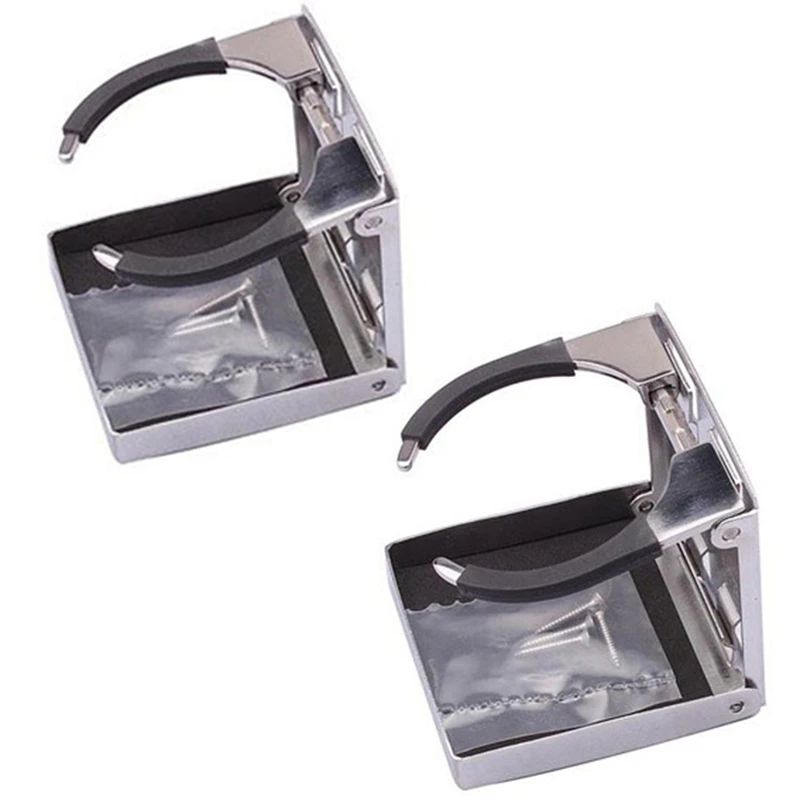 2Piece Folding Cup Drink Holder Adjustable Black&Silver For Marine/Boat/Caravan/Car
2Piece Folding Cup Drink Holder Adjustable Black&Silver For Marine/Boat/Caravan/Car