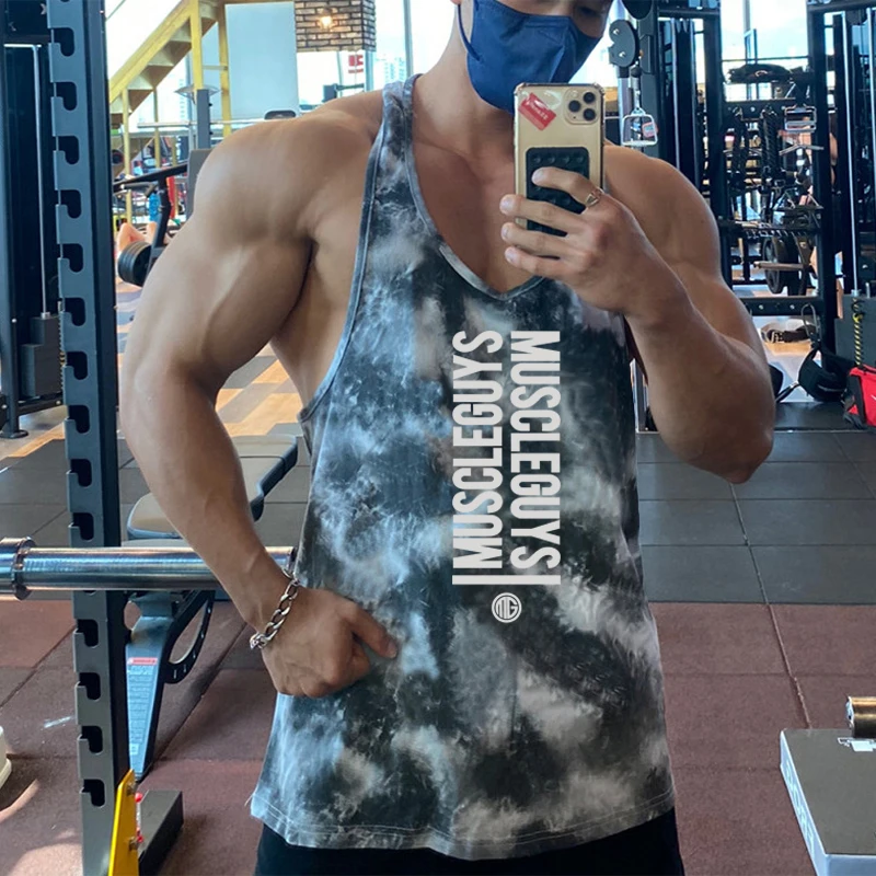 

High Quality Camo Quick-dry Mesh Muscle Vest Bodybuilding Tank Top Men Fitness Singlets Gym Clothing Sleeveless Shirts