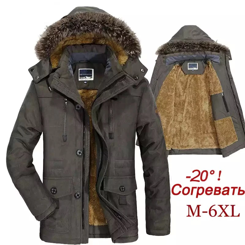 Plus Size 7XL Mens Winter Jacket Cotton Padded Warm Parka Coat Casual Faux Fur Hooded Fleece Long Male Jacket Windbreaker Men
Plus Size 7XL Mens Winter Jacket Cotton Padded Warm Parka Coat Casual Faux Fur Hooded Fleece Long Male Jacket Windbreaker Men