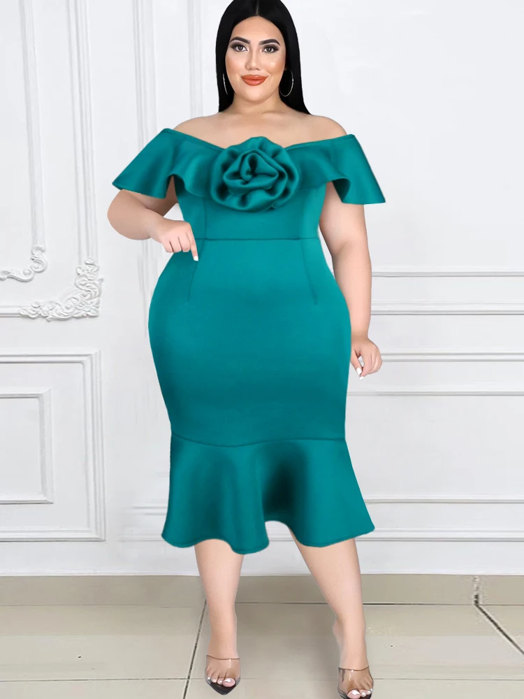 ONTINVA Green Ruffles Dresses Plus Size 4XL Cold Shoulder Sleeveless Empire Midi Outfits for Women Evening Cocktail Event
ONTINVA Green Ruffles Dresses Plus Size 4XL Cold Shoulder Sleeveless Empire Midi Outfits for Women Evening Cocktail Event