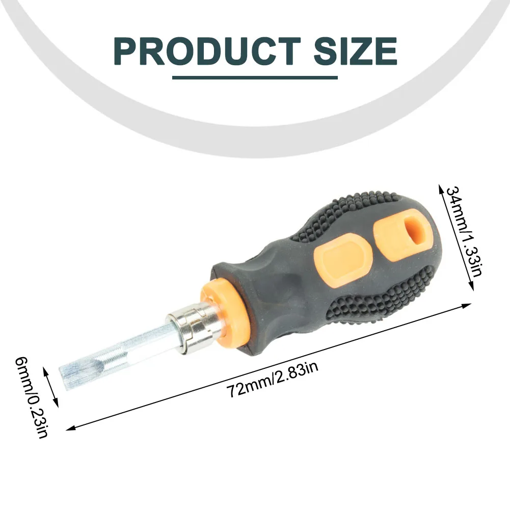 1Pcs Screwdriver Short Handle Screwdriver Handle Metal+Rubber Multifunctional Portable Screwdriver Short Useful
1Pcs Screwdriver Short Handle Screwdriver Handle Metal+Rubber Multifunctional Portable Screwdriver Short Useful