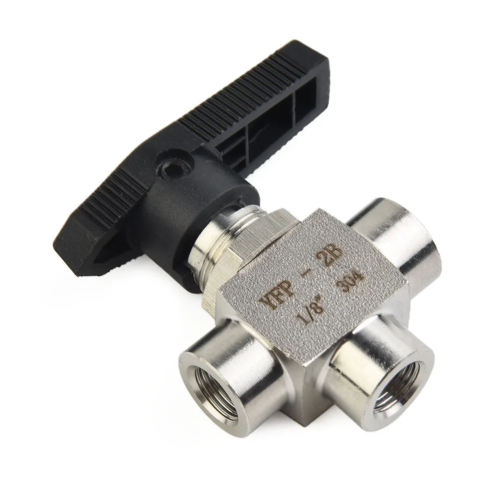 3 Way Ball Valve 304 Stainless Steel BSPP Female Thread Valve For Water Valves Manifolds Hydraulics Pneumatics Pumps Tools
3 Way Ball Valve 304 Stainless Steel BSPP Female Thread Valve For Water Valves Manifolds Hydraulics Pneumatics Pumps Tools