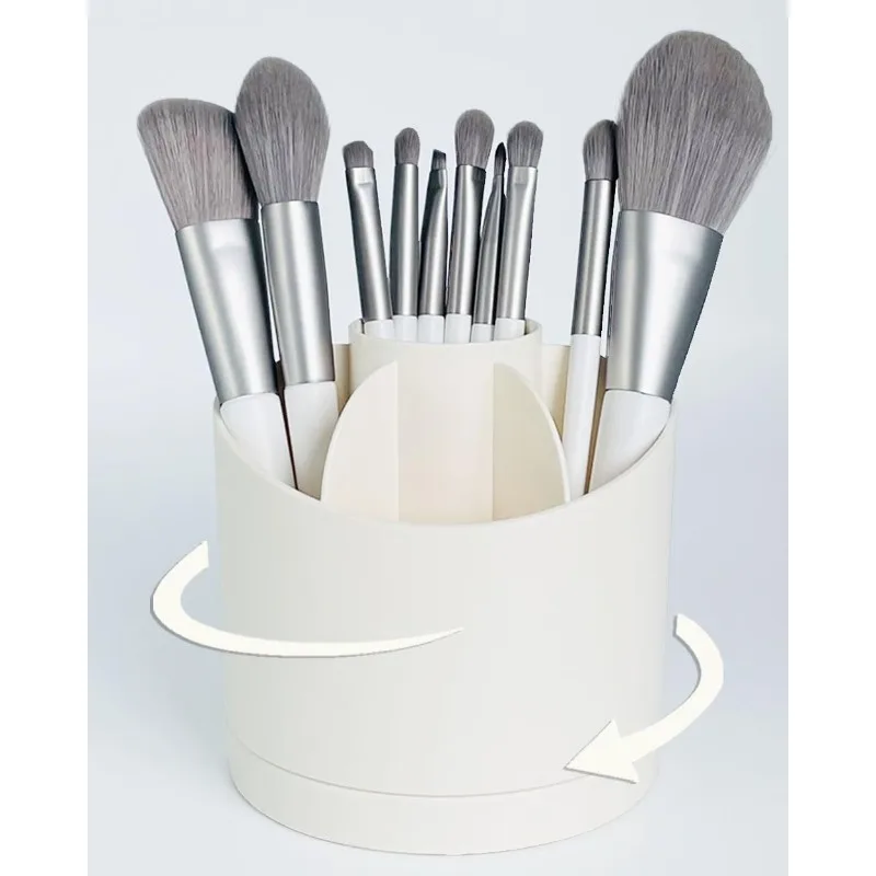 Rotating Makeup Brush Holder Organizer for Vanity Spinning Cosmetics Holder Cup Container Storage Stand for Desk Bathroom
Rotating Makeup Brush Holder Organizer for Vanity Spinning Cosmetics Holder Cup Container Storage Stand for Desk Bathroom