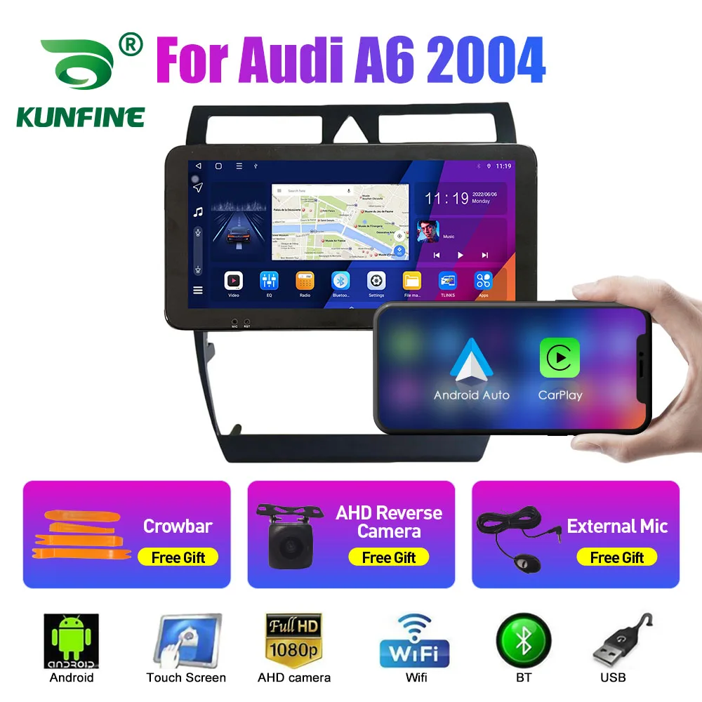Автомобильный радиоприемник 10,33 дюйма для Audi A6 2004 2Din Android Восьмиядерный автомобильный стерео DVD GPS навигатор плеер QLED экран Carplay
Автомобильный радиоприемник 10,33 дюйма для Audi A6 2004 2Din Android Восьмиядерный автомобильный стерео DVD GPS навигатор плеер QLED экран Carplay