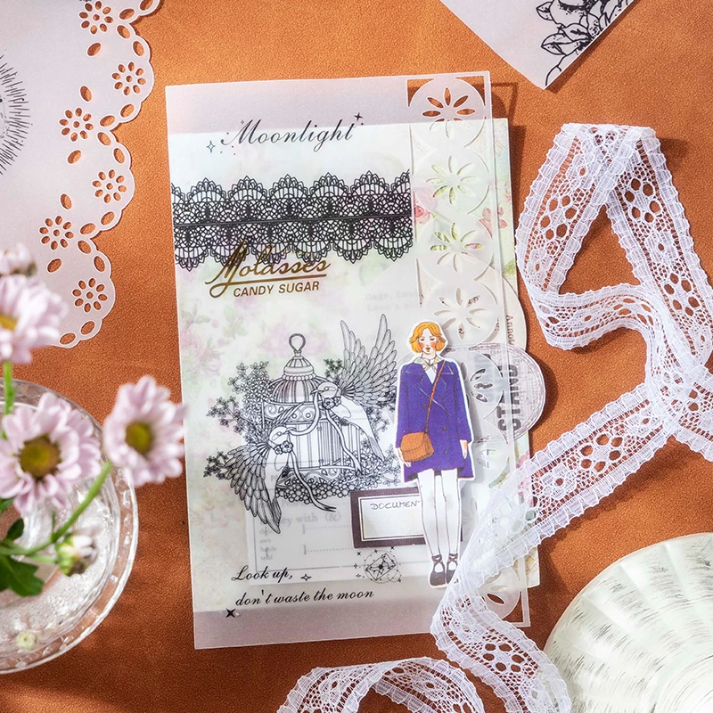 10Pieces/pack Material Paper Flower Hand account decoration materials Black and white Lace Hollow out stickers scrapbooking
10Pieces/pack Material Paper Flower Hand account decoration materials Black and white Lace Hollow out stickers scrapbooking