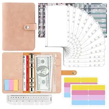 28Pcs A6 PU Leather Binder Budget Notebook Folders with Clear Binder Pockets ,Budget Sheets, Label Stickers, for Money Saving
28Pcs A6 PU Leather Binder Budget Notebook Folders with Clear Binder Pockets ,Budget Sheets, Label Stickers, for Money Saving