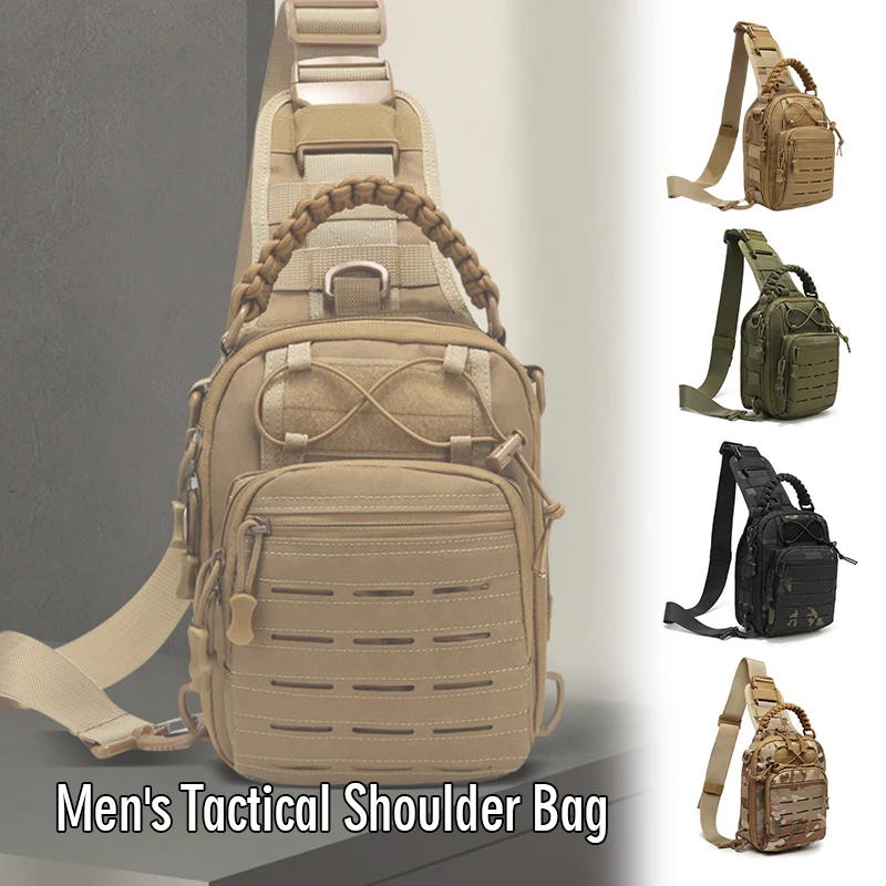 

Waterproof Tactical Chest Bag Fishing Climbing Outdoor Military Molle Bag Shoulder Messenger Backpack Sprots Travel Rucksacks