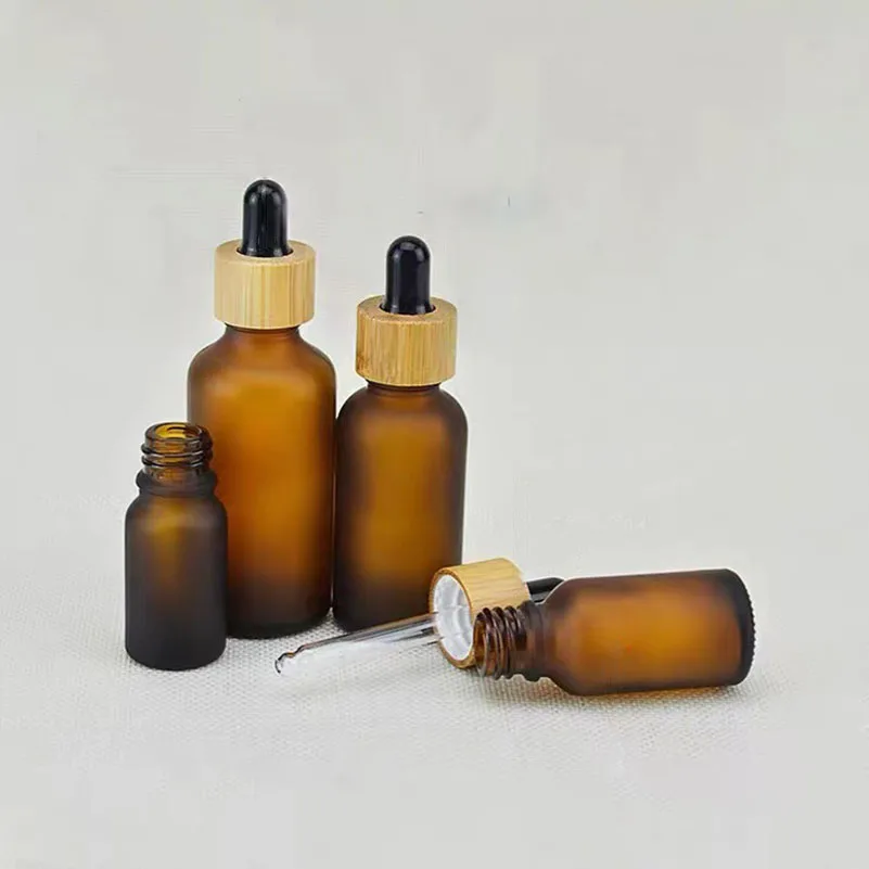 

10Pack 5ml 10ml 15ml 30ml 50ml Amber Glass Dropper Bottle With Pipettes Empty Refillable Vials For Essential Oils Aromatherapy