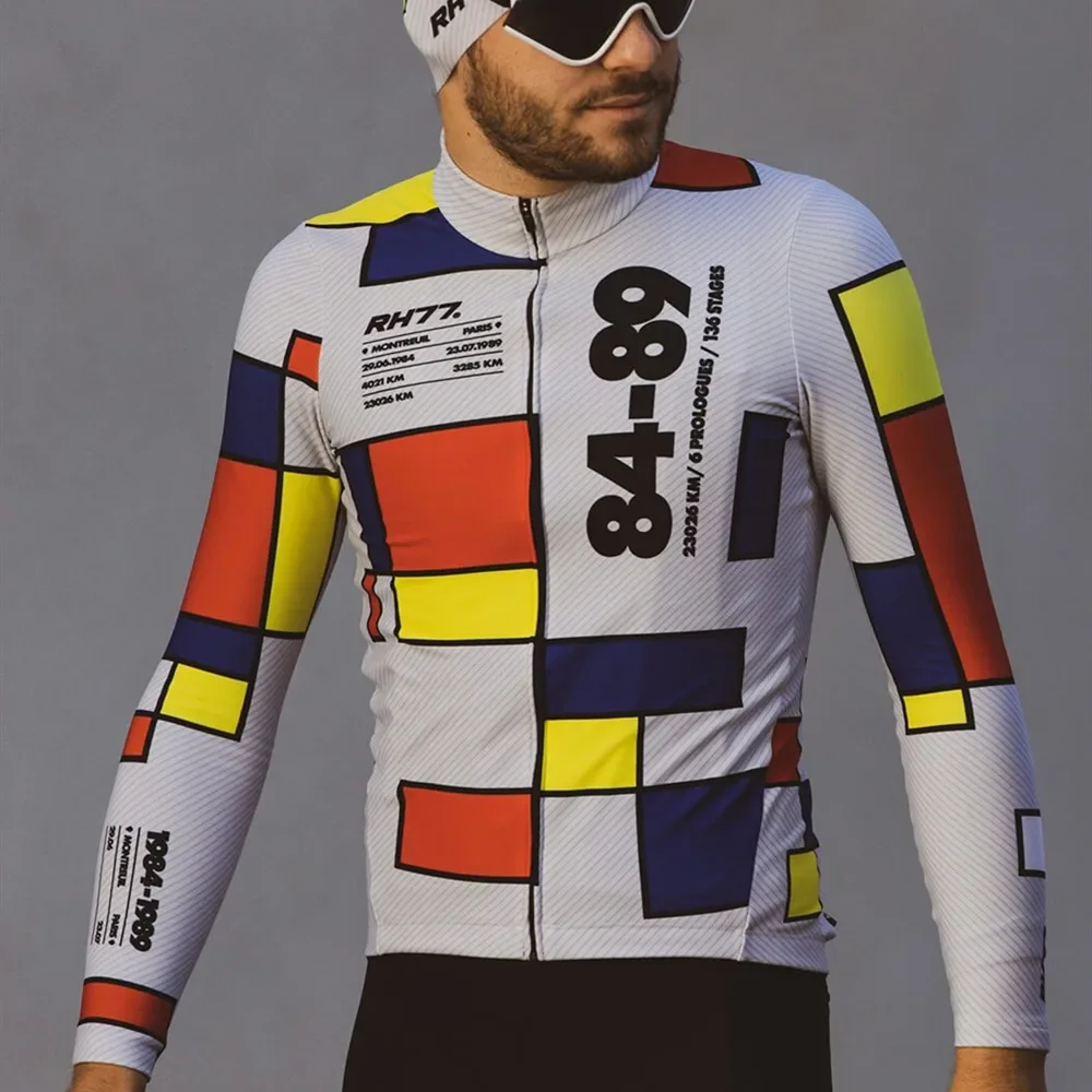 

RH77 Replica Top Winter Long Sleeve Cashmere Jacket Men MTB Cycling Clothing Fleece Roadbike Cycle Coat Ciclismo Hombre Chaqueta