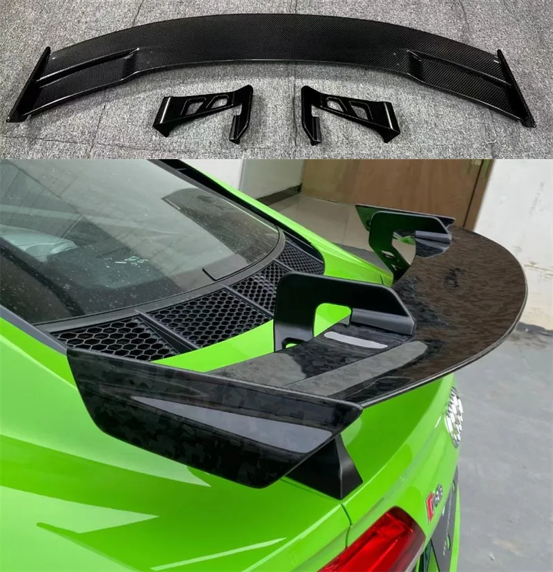For Audi R8 V8 V10 TT TTRS 2008-2023 P Style High Quality Real Dry Carbon Fiber Car Rear Wing Trunk Lip Spoiler
For Audi R8 V8 V10 TT TTRS 2008-2023 P Style High Quality Real Dry Carbon Fiber Car Rear Wing Trunk Lip Spoiler