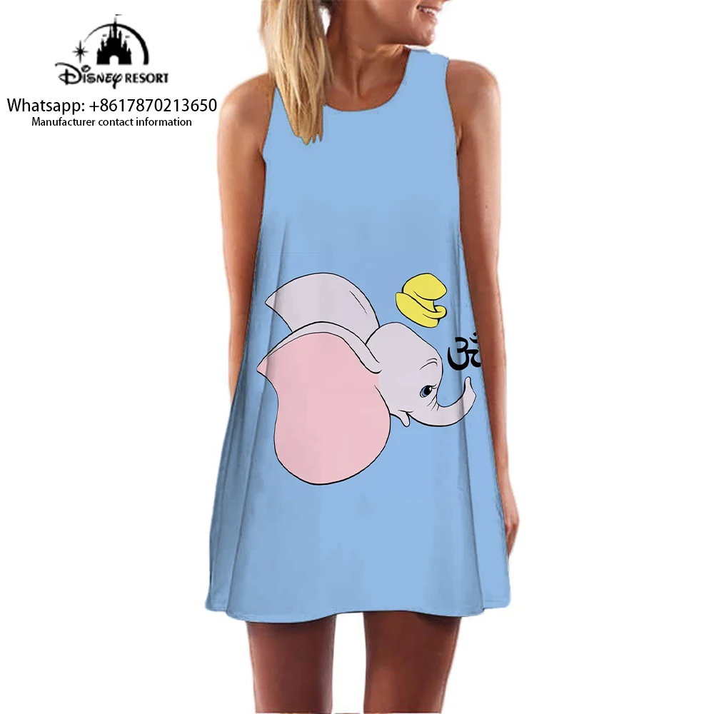 

2024 Pajamas Women Summer Sleeveless Pajamas Dress 3D Cartoon Cute Home Clothes Can be Weared Sleeveless Dresses