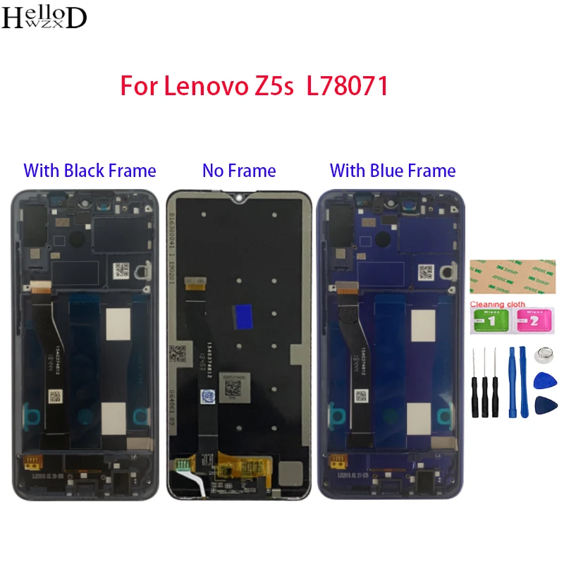 

Original Tested Working LCD Display For Lenovo Z5S L78071 Display LCD With Frame Touch Screen Digitizer Assembly Pantalla Parts