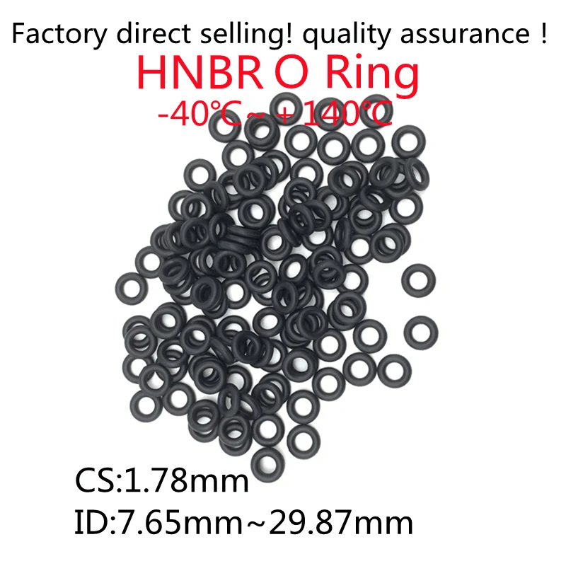 Hydrogenated Nitrile O Ring Gaskets CS 1.78mm ID 7.6~29mm Automobile NBR Rubber Round O Type Corrosion Oil Resistant Seal Washer
Hydrogenated Nitrile O Ring Gaskets CS 1.78mm ID 7.6~29mm Automobile NBR Rubber Round O Type Corrosion Oil Resistant Seal Washer