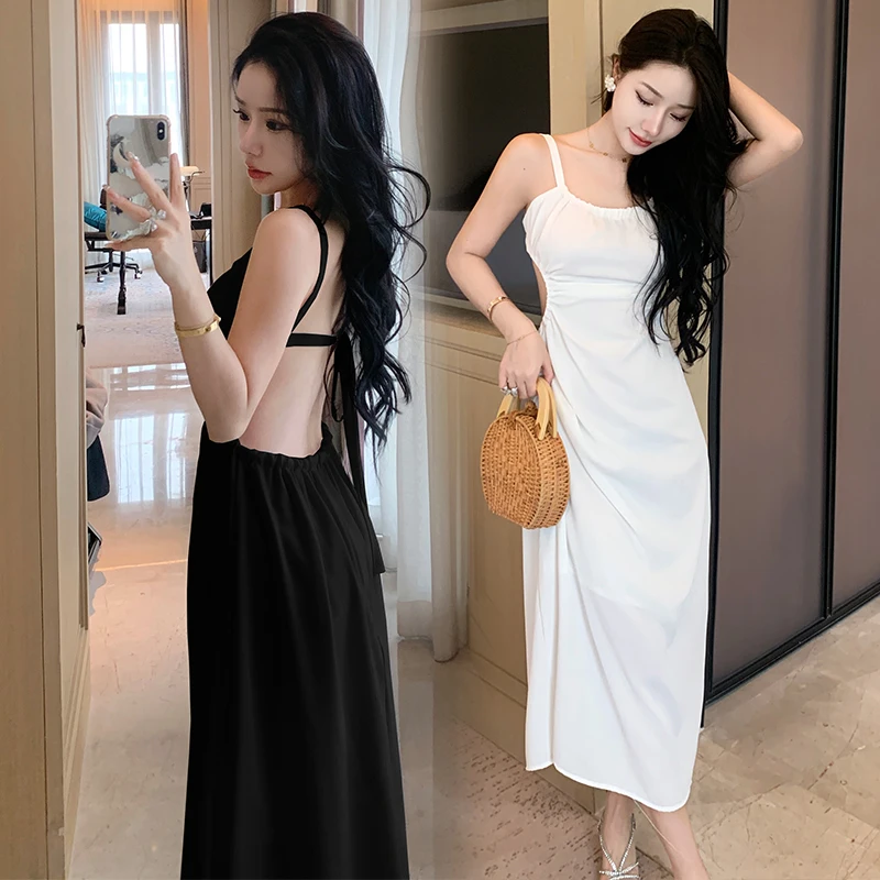 Elegant White Spaghetti Strap Backless Dresses for Women 2023 Slim A-LINE Beach Dresses Summer Sexy Fashion Fairy Party Dresses
Elegant White Spaghetti Strap Backless Dresses for Women 2023 Slim A-LINE Beach Dresses Summer Sexy Fashion Fairy Party Dresses