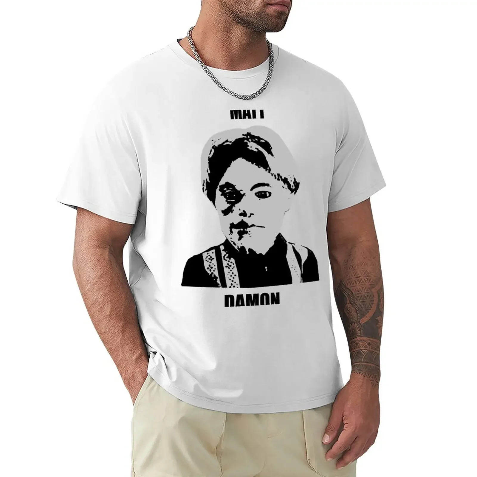 

Matt Damon T-Shirt blanks customizeds shirts graphic tees mens t shirt