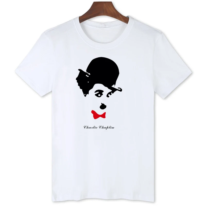 Chaplin Portrait Print T-shirt Men's personality fashion cool summer clothes Breathable and comfortable short sleeve B1-7
Chaplin Portrait Print T-shirt Men's personality fashion cool summer clothes Breathable and comfortable short sleeve B1-7