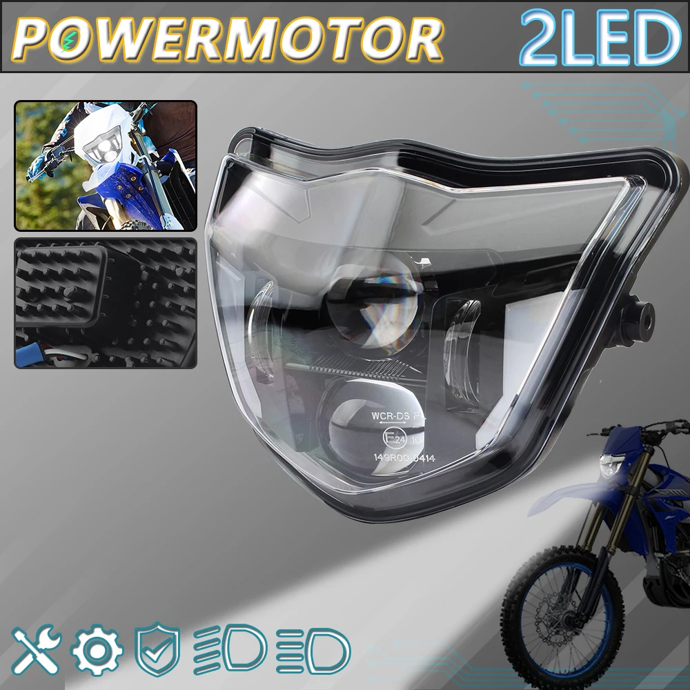 Motorcycle Headlight LED for Yamaha WRF250 400 426 450 TTR WR XT MX Parts 2013-2023 Motocross Accessories Enduro Pit Dirt Bike
Motorcycle Headlight LED for Yamaha WRF250 400 426 450 TTR WR XT MX Parts 2013-2023 Motocross Accessories Enduro Pit Dirt Bike