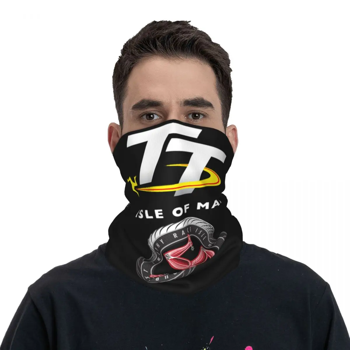 

Motorcycle Racing Isle Of Man TT Accessories Bandana Neck Gaiter Motor Mask Scarf Multifunctional Motorcross Balaclava For Ride