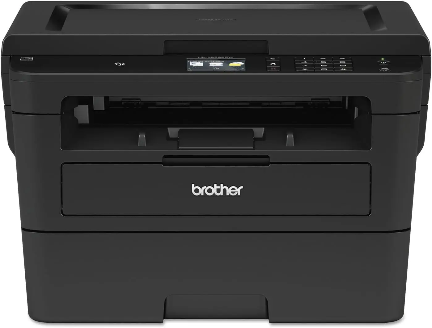 

Brother Compact Monochrome Laser Printer, HLL2395DW, Flatbed Copy & Scan, Wireless Printing, NFC with Refresh Subscription Free