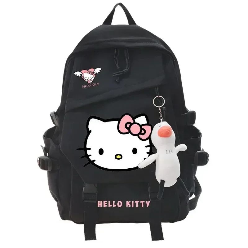 

Большая вместительная сумка Hello Kitty, милая школьная сумка Sanrio для учеников, милый мультяшный мини-рюкзак для девочек и мальчиков