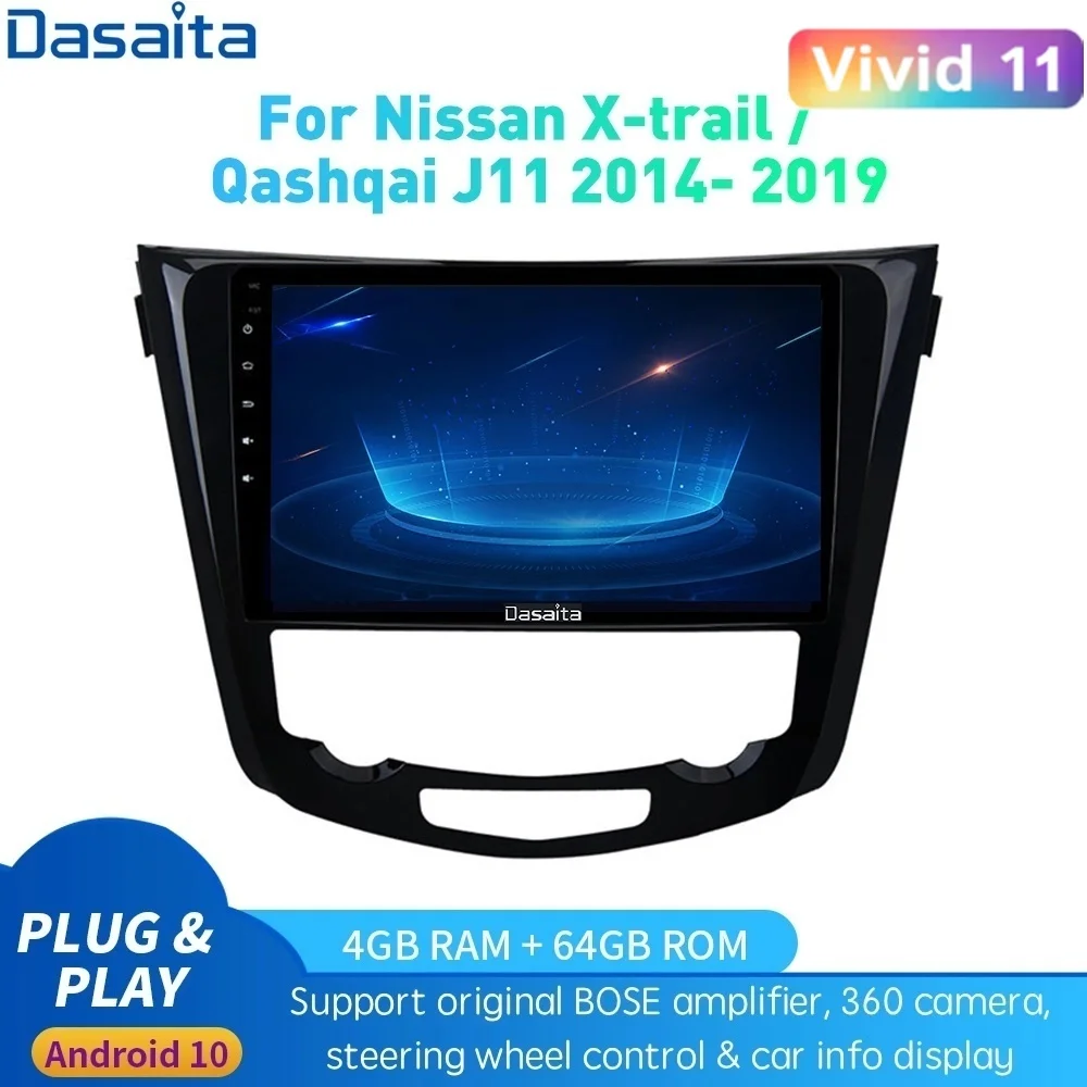 Автомобильный радиоприемник dasaita для Nissan X-Trail J11 Qashqai Rouge 2014 2015 2016 2017 2018 2019 Android GPS Navi DSP IPS Carplay RDS Max10
Автомобильный радиоприемник dasaita для Nissan X-Trail J11 Qashqai Rouge 2014 2015 2016 2017 2018 2019 Android GPS Navi DSP IPS Carplay RDS Max10
