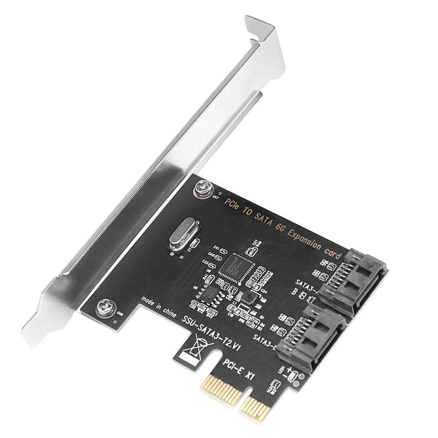 PCIE к SATA Расширенная карта ASM1061 PCIE к 2-портовому SATA3.0 6 Гбит/с Bootable SSD твердотельный накопитель адаптер карта
PCIE к SATA Расширенная карта ASM1061 PCIE к 2-портовому SATA3.0 6 Гбит/с Bootable SSD твердотельный накопитель адаптер карта
