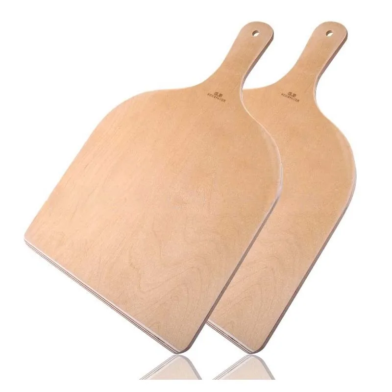 

Wood Pizza Board Bread Platter Cheese Plate Cutting Paddle Butcher Block Pizza Cooking Butter Charcuterie Serving Tray Dish Tool