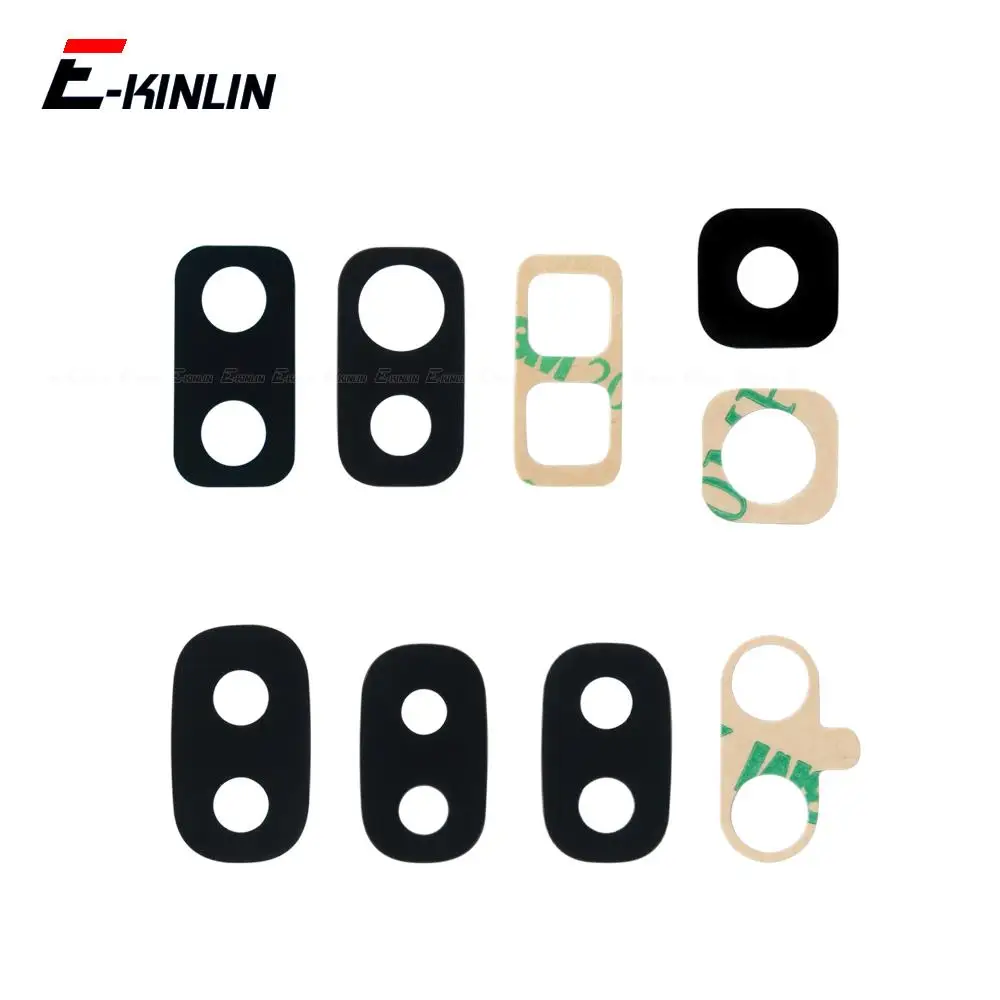 

10pcs\lot Rear Camera Lens Glass Back Cover With Glue Stickers For Samsung Galaxy J2 J3 J5 J7 Pro J4 J6 Plus J8 Repair Parts